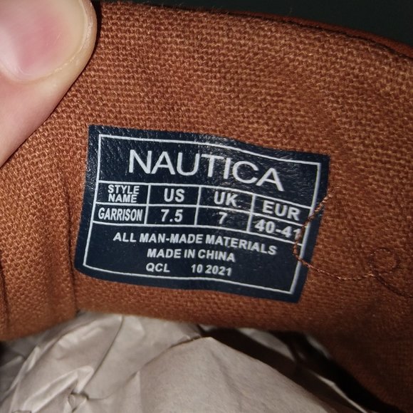 NAUTICA Men's Leather Lace Up Sport Casual Sneakers. SIZE 7.5 - Picture 6 of 6